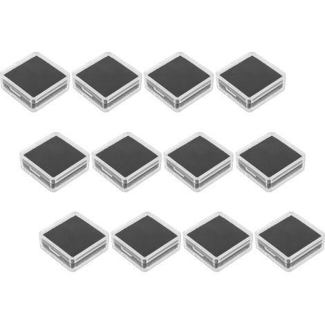 Boîte de Rangement avec Éponge Noire pour Collection de Pierres Précieuses en Acrylique Résistant, 12 Pièces Portables pour Voyages et Collections Personnelles (1/5)