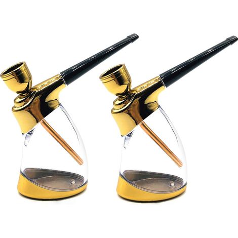 Miniconjunto portátil de 2 piezas con botella de agua y accesorios, regalo perfecto en color dorado para tu amigo, padre, esposo o novio. (1/5)