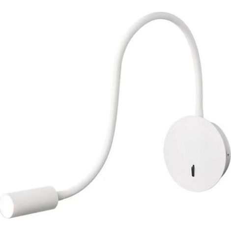 Applique murale Liseuse Applique Murale 3W LED 3000K  Lampe de Lecture Col de Cygne Lampe,  （Blanc） (1/5)