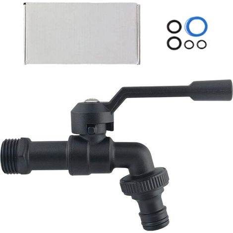 Séparateur de robinet double sortie 1/2 po pour robinet de machine à laver, robuste, séparateur de tuyau d'arrosage, outil de jardin extérieur bibcock (1/5)