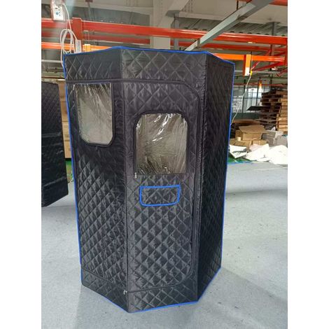 Sauna vapeur portable, sauna à domicile avec 9 niveaux de température, tente sauna avec télécommande et minuterie - noir
