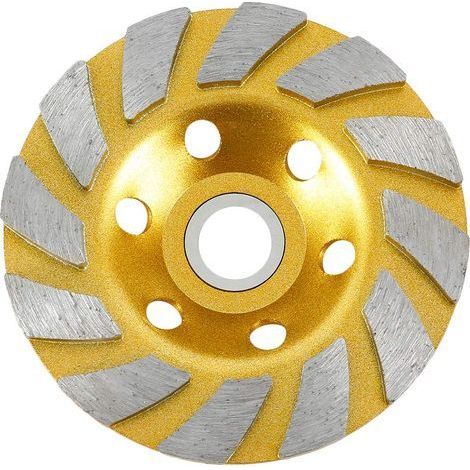 Meule de Coupe Diamantée 100 mm Universel Disque Diamant pour Béton Marbre Granit béton Briques Plâtre Pierre Ponce Amiante-Chrom (1/5)