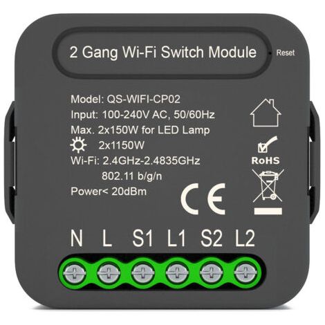 Module de rideau WiFi Module de commutateur de rideau intelligent Module de disjoncteur de télécommande sans fil-ARCAN (1/5)