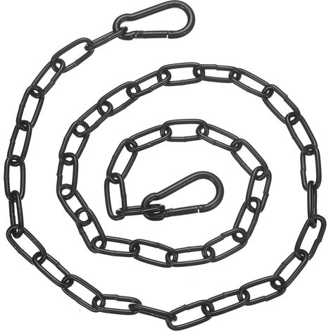 Chaîne De Porte À Attache 30 In x 2.5mm Diamètre De Chaîne Noir (1/5)