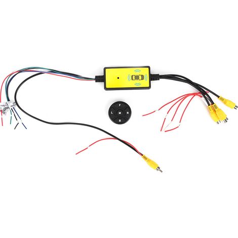 Intelligenter 4-Eingang-1-Ausgang-Videowähler für Auto, Videosystemkonverter, Autoteile. (1/5)
