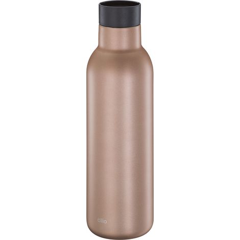 Borraccia termica Cilio Deluxe, acciaio inox, 0,45 L, diametro 7 x 23 cm, oro rosa. (1/5)