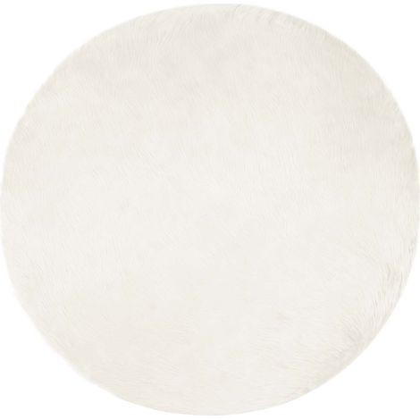 Maison Exclusive - Teppich aus Kunstschaffell TAFALLA Weiß Ø 80 c