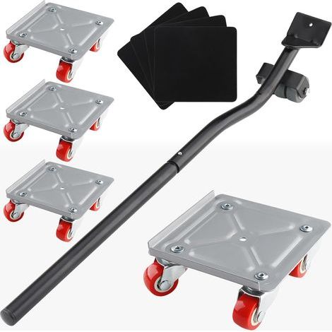 roulettes pour Meubles Lourd,Leve Meuble avec 4 Roues Pivotantes à 360° pour Le Deplace Meubles Lourds Mobiles,Capacité de Charge de 600KG (1/5)