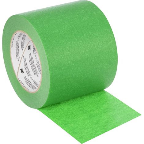Ruban de masquage 3M 2814 Vert, en Papier crépon, 100mm x 50m ( Prix pour 1 )