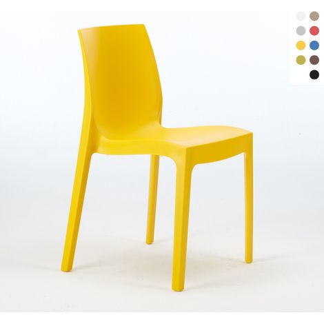 Silla de cocina Apilable de Polipropileno Rome Grand Soleil - Amarillo
