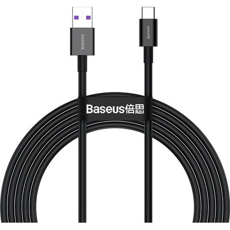 Baseus Superior Series USB-zu-USB-C-Kabel, 66 W, 2 m (Schwarz) (1/5)