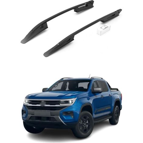 TURTLE kompatibel mit Volkswagen Amarok (Nf) 2022-2025 Dachreling Falcon Schwarz (1/2)