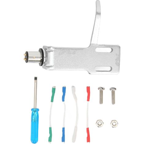 Support de Cartouche Phonographe en Alliage d'Aluminium pour Platines Vinyle, Adaptateur Pick-up Argenté (1/5)