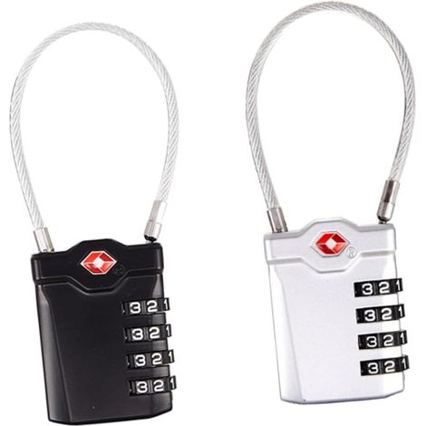 jeu de cadenas de valise douanière pour voyage cadenas à 4 (1/5)