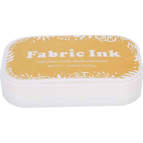 Carnet de planning vintage en éponge, encreur multifonction coloré, accessoire de peinture BD-211 Jaune citron (1/5)