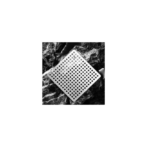 Copertura per filtro di scarico della doccia, filtro di scarico quadrato in acciaio inox, filtro per doccia da bagno, raccogli capelli, protezione per filtro di scarico (15 cm) - Crezuo