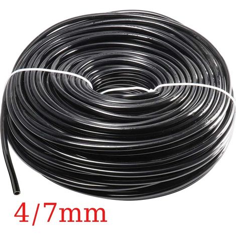 Tuyau d'arrosage de jardin (4-7 mm - 1 m) en PVC micro-irrigation, tube 1/4'' pour système d'irrigation goutte à goutte et arroseur de serre (1/5)
