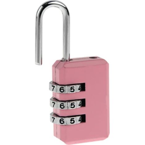 Cadenas - Code à 3 chiffres - Cadenas rose (1/2)