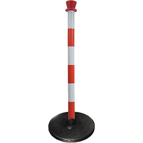 Barrière sécurité RS PRO Rouge/Blanc en ABS Haut. 0,95 m ( Prix pour 1 ) (1/5)