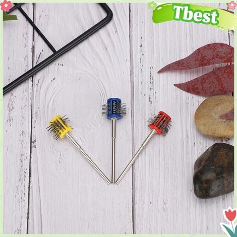 Tbest Brosse de texturation en métal Brosse de Polissage en Métal, Brosse de Nettoyage 3 Pièces de Texturation en montres outils (1/5)