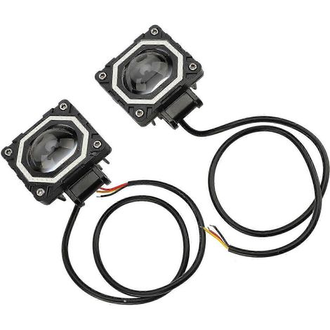 Stück Motorrad-Scheinwerfer 20W 3000K 6000K 8000K IP68 Wasserdicht Quadratische Offroad-Arbeitsscheinwerfer für Motorräder 9 bis 32V Autobahn