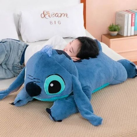 Oreiller de Câlin Géant Disney Lilo & Stitch, Poupée en Peluche Douce, Doudou de Couple pour Dormir, Cadeau de Noël, Taille XXL (1/2)