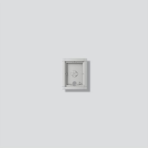 Siedle Gehäuse-Aufputz GA 612-1/1-01 Silber-Metallic