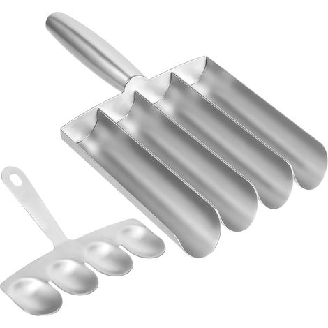 Ensemble d'ustensiles de cuisine en acier inoxydable pour la préparation de boulettes de viande et de poisson, comprenant un hachoir à viande. (1/4)