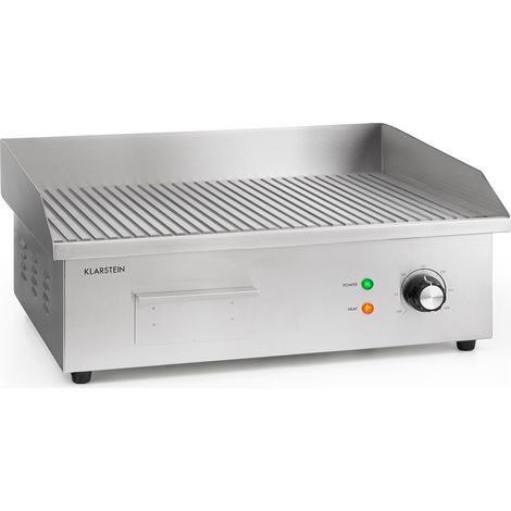 Grillmeile 3000R Pro barbecue électrique 3000 W plaque de cuisson rainurée 54.5 x 35cm (1/5)