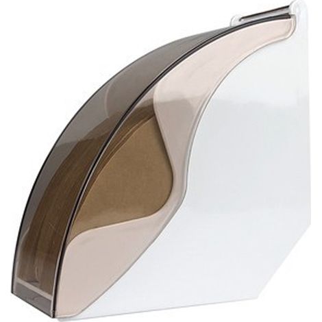 Porte-filtres à café, distributeur de rangement pour filtres à café en papier avec couvercle anti-poussière, noir (1/5)