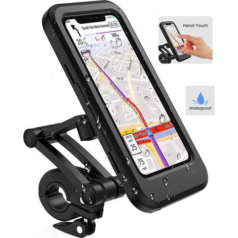 1 Support téléphone, étanche, rotation 360°, bras télescopiques, guidon vélo moto (1/5)