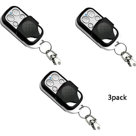 Lot de 3 Télécommandes universelles pour Portail Automatique fréquence 433,92 MHz Code Fixe, 4 Boutons pour contrôler jusqu'à 4 Portes (1/5)