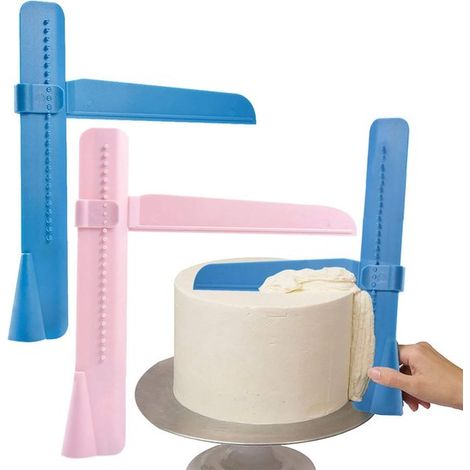 Espátula ajustable para glaseado de pasteles - Juego de 2 herramientas profesionales de repostería (1/5)