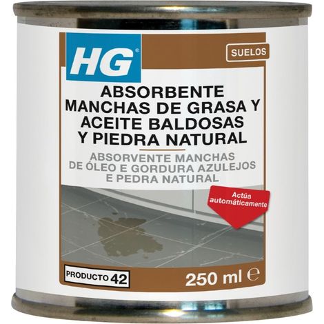 Absorbe manchas grasa/aceite hormigon-piedra hg 250 ml (1/2)