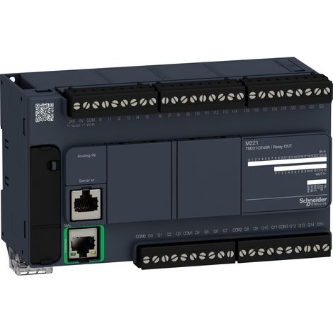 Schneider Electric – Automate programmable 40 entrées/sorties – Tension 100-240Vac – Courant 40A – Montage sur rail DIN – Indice de protection IP20 (1/4)