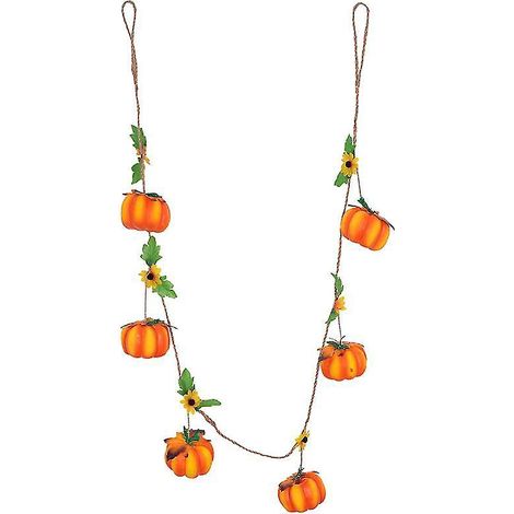 1 guirlande de citrouilles pour décorations d'Halloween (1/3)