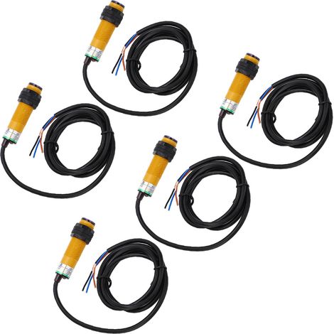 10 cm NPN-Infrarot-Lichtschranke, normalerweise offen, IP65, 5 Stück, 10–36 V DC-Erkennung (1/5)