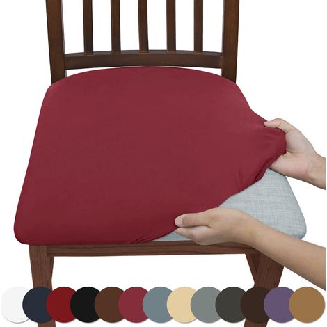 1 Housse de chaise élastique, antidérapante, tissu haute densité, impression sérigraphie, cuisine salle à manger (1/5)