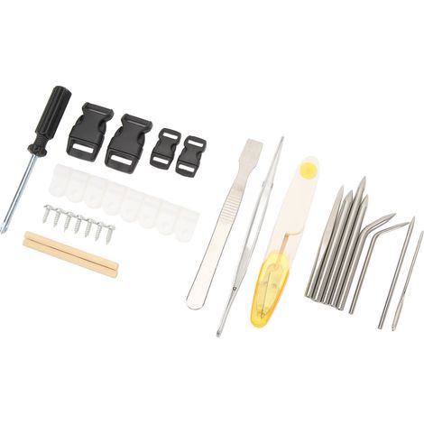 Gabarit en bois pour la fabrication de bracelets, gabarit en paracorde à longueur ajustable, outil de fixation pour nœuds et tresses de bracelets à faire soi-même (1/5)