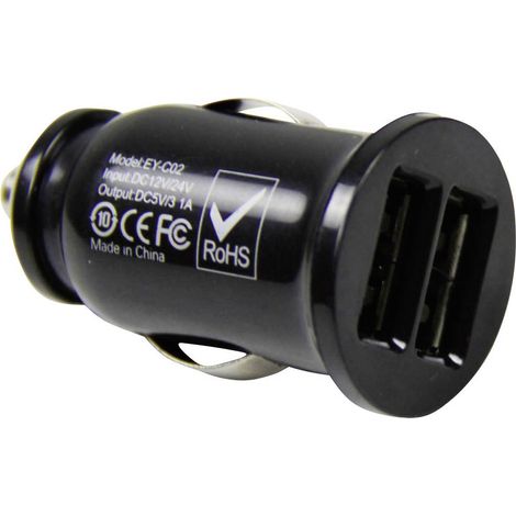 Adaptateur allume cigare 2 ports USB 12/24V D32962
