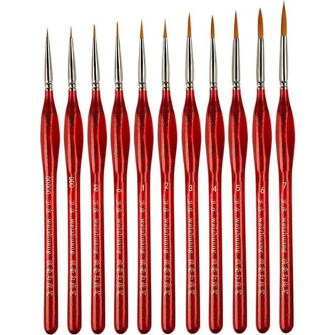 9/11-teiliges Pinselset, professionelle Miniaturpinsel für Detailarbeiten, 11-teiliges Pinselset (1/4)