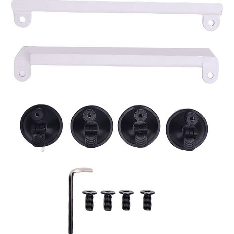 Kit de fixation portable et multifonctionnel à ventouse pour toit ouvrant de voiture, compatible avec camping-cars, yachts, berlines et SUV (blanc). (1/5)