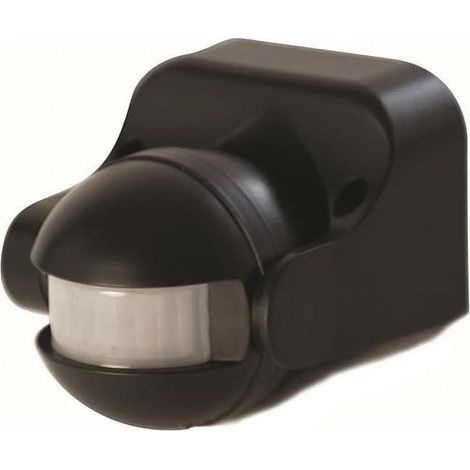 Motion Detector for Outdoor Lighting, 12m Detection Range in Open Field, 180° Angle, LightSensor Black (1/2)