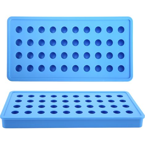 Moule à glaçons sphériques en silicone à 40 trous, bleu ciel, pour accessoires de bar et de fête