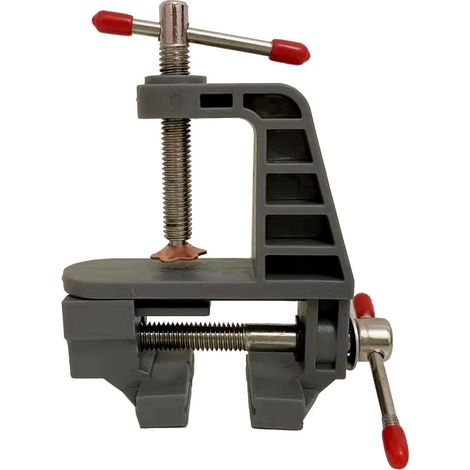 Mini étau de table pour la fabrication de bijoux, le modélisme, les réparations, le modélisme, la peinture et les travaux manuels (gris) (1/2)