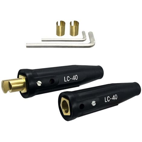 Universally Lot de 40 connecteurs de câble de soudure en cuivre compatibles avec plusieurs jauges de fils 1/0 à 2/0 (50-70 mm²) Capacité haute conductivité (1/4)