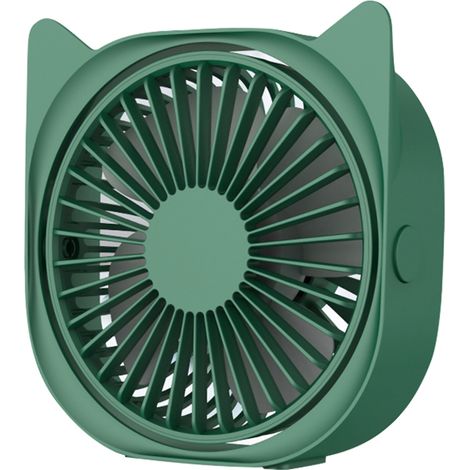 Tischventilator mit niedrigem Geräuschpegel, abnehmbar, USB-Anschluss, 360° drehbar, tragbar, Mini-Ventilator mit einstellbarer Geschwindigkeit