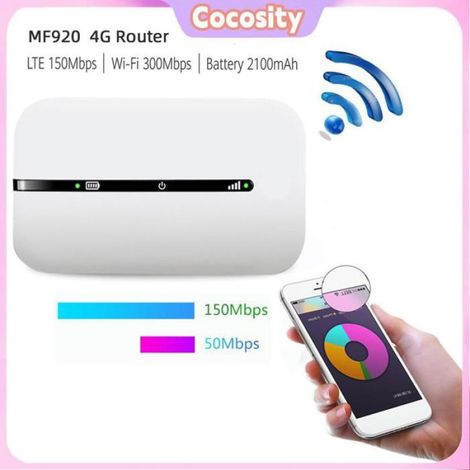 Cocosity Routeur WiFi 4G 4G WiFi Router 150Mbps Micro SIM Card Slot Support 10 Devices 2100mAh Mobile NEW informatique pack (1/5)