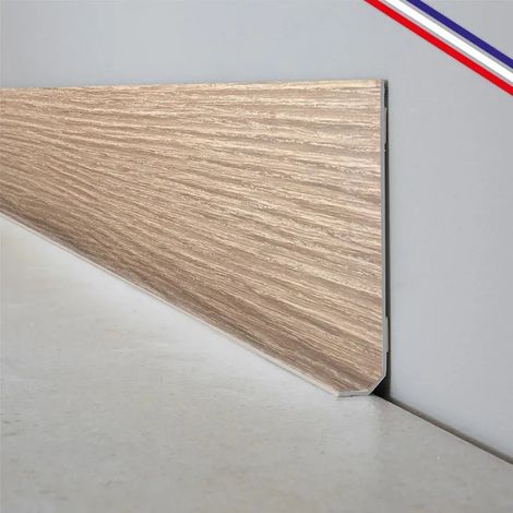 99Déco – Plinthes PVC adhésives décoratives – Lot de 10 – 100x8 cm (10m) beige – Pose facile avec bandes TESA pré-appliquées – Classement au feu M1 (1/5)