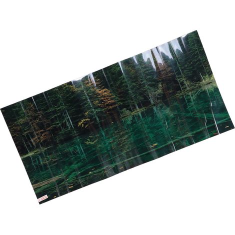 Décoration de fond pour aquarium, motif reflet de lac, autocollant mural 3D en PVC, 91 x 50 cm / 35,8 x 19,7 pouces (1/5)